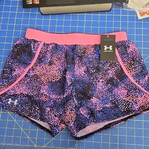 Under Armour Women's Pink and Blue Shorts